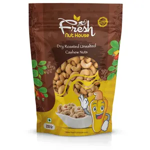 Fresh Nut House Dry Roasted Unsalted Cashew Nut 250 Grams