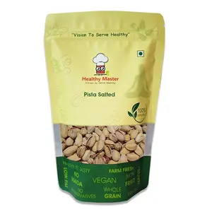Healthy Master Roasted and Salted Pistachios 1KG | Pista Salted Premium | No Preservatives No Artificial Flavour Added | Zero Cholesterol and Trans Fat