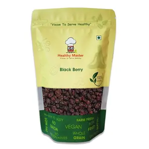 Healthy Master- Black Berry ( 500 Gm) Naturally Dried Berries Antioxidant-Rich Immunity Building Naturally Sweet Dehydrated Gluten Free Non-GMO & Vegan
