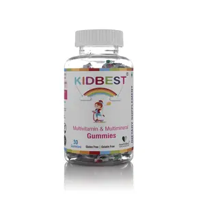 HealthBest Kidbest Multivitamin & Multimineral Gummies | Healthy Immunity | Probiotics | Antioxidants | Vitamin A Sodium Vitamin C Iodine | Kids Gummies | 30 Gummies