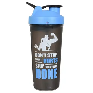 Heart Home Protein Shaker - 800 ml for Whey Proteins and Preworkouts 100% Leak Proof (Blue) Standard