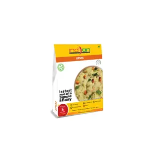 Indian Kitchen Foods Jain Upma - Freeze Dried Gourmet Indian Entree Ready-to-Eat | Instant Vegetarian/Vegan Meal 220 gm