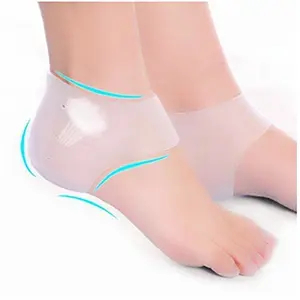 Jiya Enterprise Gel Heel Socks for Heel Swelling Pain Relief Dry Hard Cracked Heel Repair Cream Foot Care Ankle Support Gel Pad for Unisex