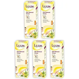 Lilium Herbal Lemon Hair Removal Cream Cream (50 g Set of 5)