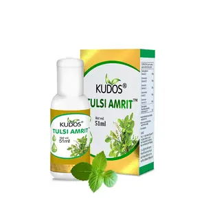 Kudos Ayurveda Tulsi Amrit | Best Tulsi Drops for Immunity Booster - 51ml | Healthy Lifestyle Pure Ayuvedic & Safe