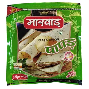 Marwar Papad Moong Dal Special (Handmade Medium Spicy & Rajasthani Flavor) Special 400gm Zipper Pack of 1