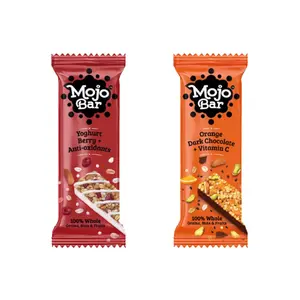 Mojo Bar Orange Dark Chocolate & Yoghurt Berry Snack Bar 32 Gm (Combo of 6)