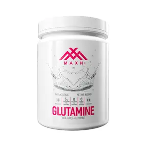 MAXN L-Glutamine Powder - Unflavored Nutritional Post Workout Supplement for Muscle Recovery (300 gms)