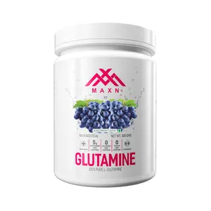 MAXN L-Glutamine Powder - Flavoured Nutritional Post Workout Supplement for Muscle Recovery (Blackcurrant 300 gms)
