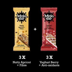 Mojo Bar Nutty Apricot & Yoghurt Berry Snack Bar 32 Gm (Combo of 6)