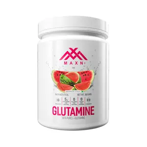 MAXN L-Glutamine Powder - Flavoured Nutritional Post Workout Supplement for Muscle Recovery (Watermelon 300 gms)