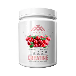 MAXN Creatine Monohydrate Powder - Flavoured Post Workout Supplement for Muscle Building (Cranberry 300 gms)