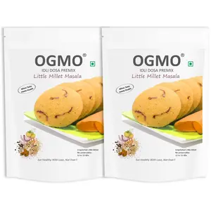 OGMO Little Millet Masala Idli Dosa Premix | 2 X 200g | Unpolished Whole grains | No Preservatives