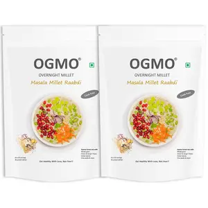 OGMO Masala Millet Raabdi Wholegrain Savoury Breakfast Mix | 2 X 200g