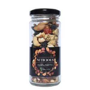 NUTICIOUS Keto Vegan Healthy Trail Mix Dry Fruits -180 ge X 2 | Dryfruits Nuts and Berries | Seeds