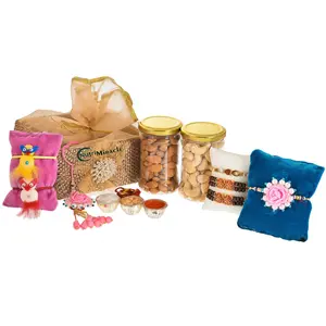 NUTRI MIRACLE Fresh Dry Fruit And Nut Gifts With Rakhi Hamper200gm