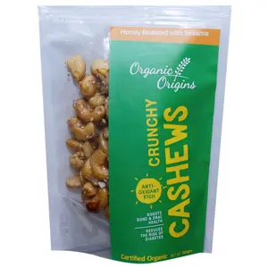 Organic Origins Dry Honey Roasted Cashews with Sesame 145 G