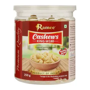 Ramee's Tasty Super W180 Cashew ( 250 GramsPlastic Bottle)