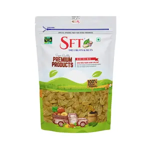 SFT Raisins Afghani Green Long (Kishmish) Seedless  Dry Grapes 250 Gm