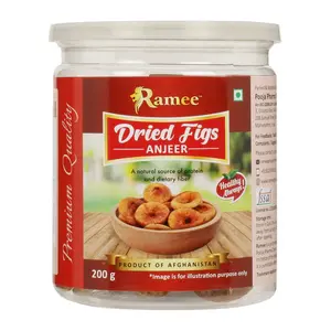 Ramee's Tasty Anjeer / Dried Figs ( 200 GramsPlastic Bottle)