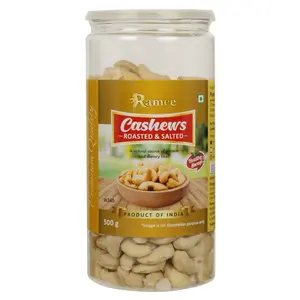 Ramee's Roasted & Salted Cashew (500 GramsPlastic Bottle)