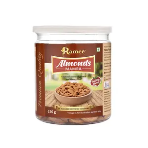 Ramee's Tasty Mamra Almonds (250 GramsPlastic Bottle)