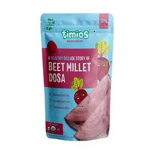 Timios Organic Beetroot Millet Dosa Mix- Sprouted Nutrition Natural and Healthy Food300gms(Pack of2)
