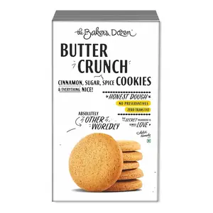 The Baker's Dozen Handmade Delicious Fresh And Crunchy Healthy & Tasty Cookies(Preservative-free & Eggless) (Butter Crunch Cookies Pack Of 1)