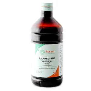 Sitaram Balamritham 450ml Ayurvedic Syrup for Optimum Nourishment and Health Management of Children Effective for Indigestion Loss of Appetite Vomitting Diarrhoea and Malabsorption Syndrome.