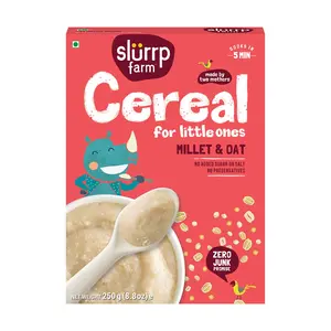 Slurrp Farm Porridge Millet And Oats Powder | Instant Healthy Wholesome Food No Sugar No Salt 250 G