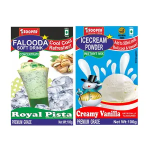 SOOPER FALOODA Pista & Icecream Vanilla PREMIX Combo 100g X 2 Each 400 g