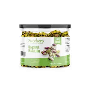 Zucchero Roasted Pistachio Whole Lightly Salted [Extra Large] 200g | Oil-Free Roasting |Slow baked Nuts | Earthy Flavour | No Oil