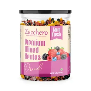 Zucchero Premium Mixed Berries Unsalted 400G (Blueberry Cranberry Black Currant Strawberry Cherry)
