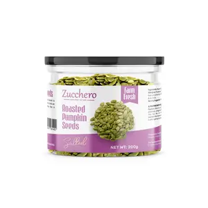 Zucchero Roasted Premium Pumpkin Seed Lightly Salted 200g - The Nutrient Powerhouse | Dry Roasting | Oil-Free| Slow baked Seeds
