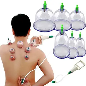 Hijama Therapy Biomagnetic Chinese Vacuum Cupping Therapy Set 6 Cup