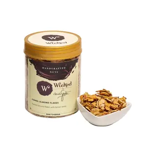 Wicked Roasted Almond Flakes with Fennel Seeds || Dried Sweetened Indian Desert (200gm)