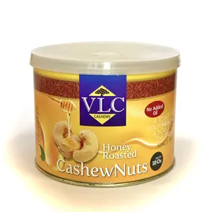 VLC Honey Roasted Cashew Nuts 320 Grade 250gm Tin