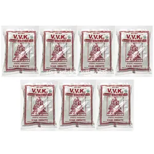 V.V.K.Sweets Kovilpatti VVK Kadalai Mittai - Burfi - Chikkies Candy - Pack of 7 x 250 Grams ( 1750 Grams )