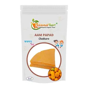 Seasonal Kart Homemade Aam Papad 800 gms Dry Fresh and Khatta Meetha Mango Pulp Thin Papad Slices