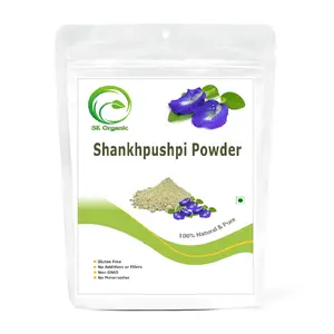 SK ORGANIC Shankhpushpi powder Herb For Health And Beauty-500 gms