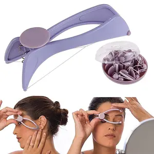 SNOFER Deluxe Slique Eyebrow Face and Body Hair Threading Removal Epilator Tweezer System Kit