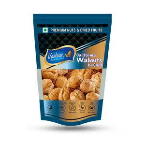 Vaidaaz California walnut Kernel inshell 450gm | 100% Fresh and Natural Premium Whole Walnut |Healthy Snack | Delicious Walnut | Hygienically Packed