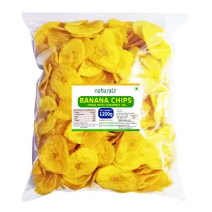 Naturalz Kerala Banana Chips Made in Coconut Oil - 1200g