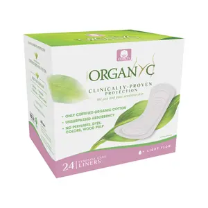 ORGANYC Hypoallergenic 100% Organic Cotton Panty Liners 24-count Box