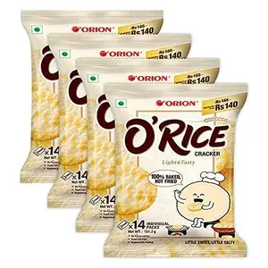 Orion O'Rice cracker 14pcs pack (Pack of 4)