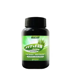 Vanshveda Fit & Fab Natural Wheatgrass Capsules | Natural Ingredients Ayurvedic Capsules for Immunity Booster 60 Capsules Per Bottle