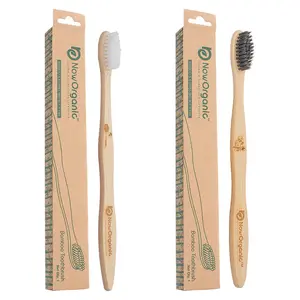 Now Organic Brand Biodegradable Bamboo Toothbrush with Multi Colour Ultra Soft bristles including 4 unique Mark (2)