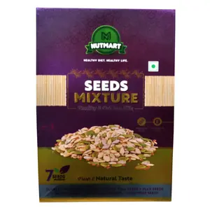 NUTMART Premium 7in 1 Seeds MIXTURE-250GM || Pumpkin|Sunflower|CHIA|Sesame|Flax|Watermelon|Cucumber Seeds||250 Grams||RS 250