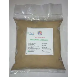 Sree Madhava Sai Organics Dried Vettiver Powder/Khus Root Powder - 100 Grams