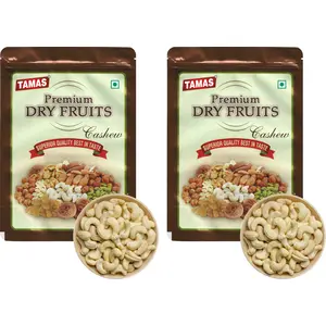 Tamas DRY FRUITS Premium Fresh Whole Cashews Nut (Kaju) 250Gx2 pouch
